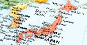 Image of Japan and its major cities