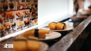 converyor belt sushi - egg type