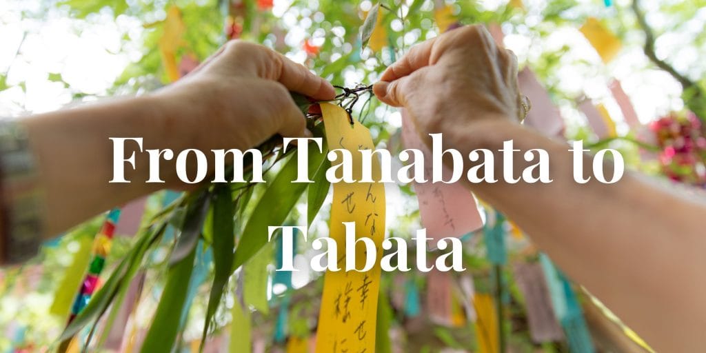 Person tying their Taanzaku to a tree